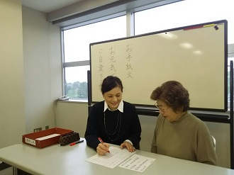 ボールペン字と筆ペン字 午後クラス